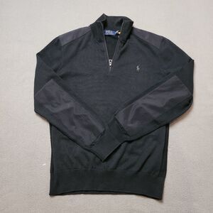New Polo Ralph Lauren Classics 1/4 Zip Cotton Pullover Sweater Size Med